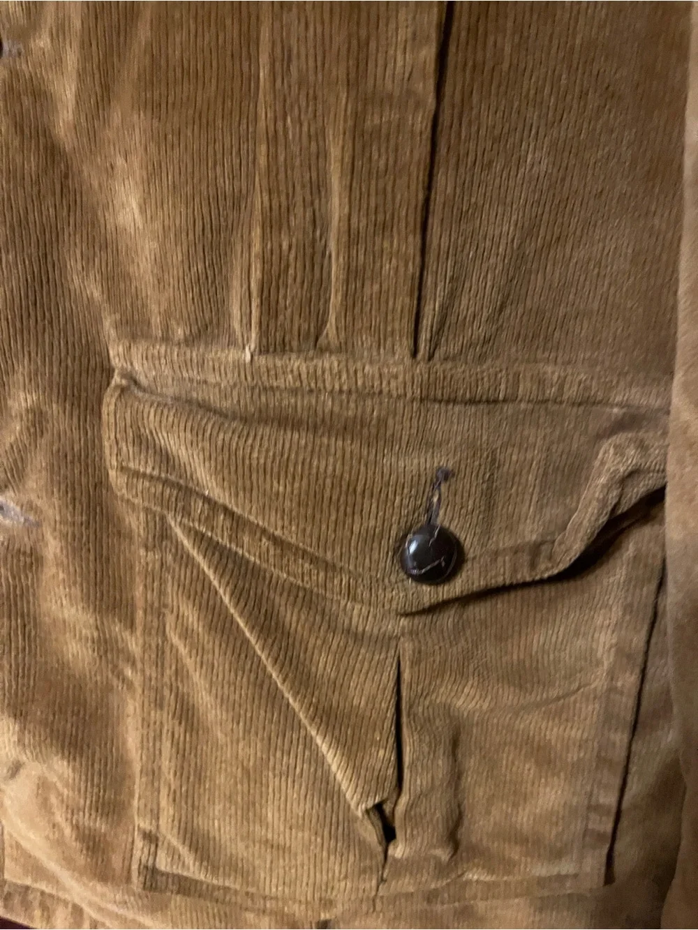 William Barry Men's Tan/Brown Corduroy Sherpa Jacket